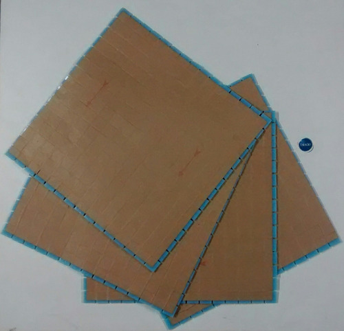 Imagen 5 de 6 de Venecitas Biseladas Celeste Oscuro 2x2. Aptas Pileta O Baño.