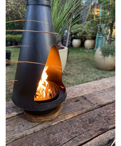 Lareira Suíça Portátil Interna Externa Lenha Jardim Inverno