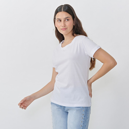 Remera Lisa Básica Para Mujer - Basica.ba