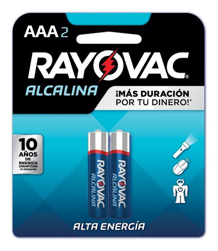 Pilas Aaa Rayovac Blister X2 Unidades Alcalinas Triple A