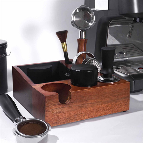 Organizador De Madera Espresso Tamping Station Para Hotel