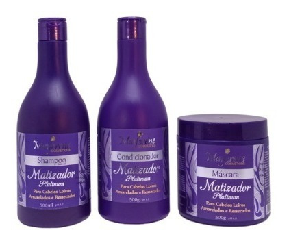 Kit Matizador Platinum + Kit Argan Pós-progressiva Maycrene