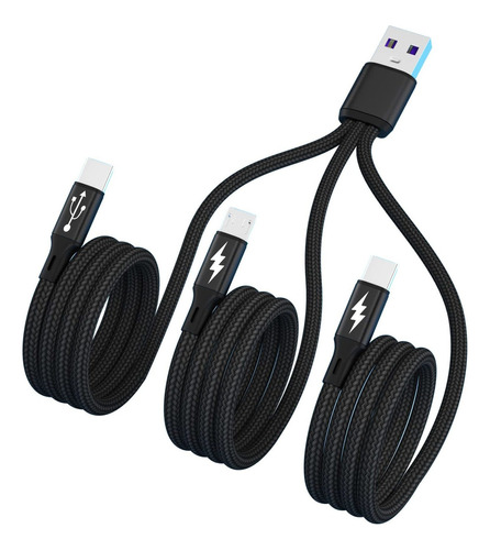 Gelrhonr Cable Divisor Usb C, Usb A A Doble Tipo C + Cable D