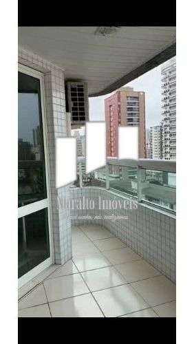 Imagem 12 de 15 de Apartamento 1 Dormitório Com Sacada Gourmet No Forte Em Praia Grande Sp.