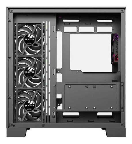 Gabinete Gamer Xyz Tesseract, Vidrio Panorámico 3d, 4x Fans