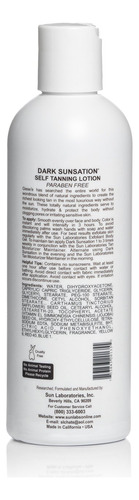 Sun Laboratories Dark Sunsation Self Tanning Lotion, 8 Oz (s