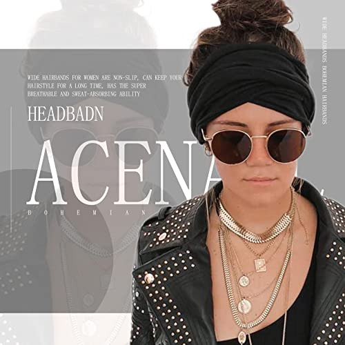 Diademas Boho Acenail Para Mujer, Bandas Anchas Para La Cabe