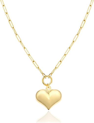 Jewelry Atelier Collares De Corazón Rellenos De Oro - Colgan