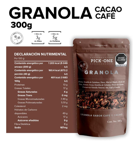Granola Pick-One Café Cacao 300g