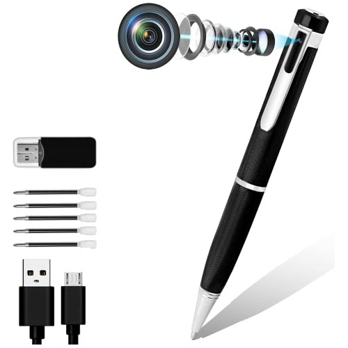 Tkqtz Camera Pen, 32gb Spy Pen Camera 1080p With Loop Record