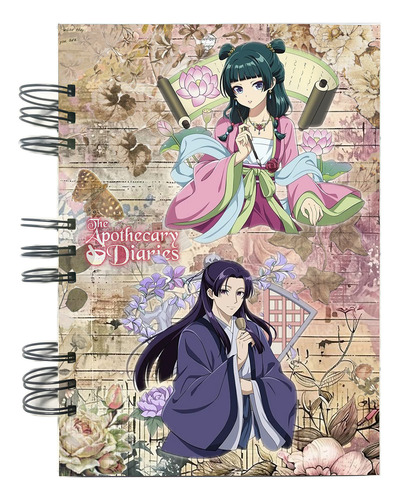 Cuaderno Artesanal A5 Diarios De La Boticaria- Jinshi Maomao Lisos