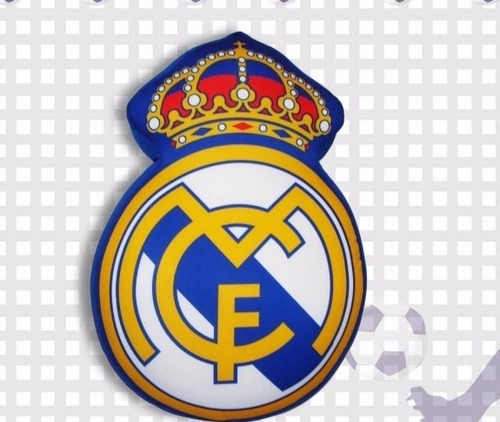 Cojin Peluche Escudo Real Madrid 30cm Suave Cómodo