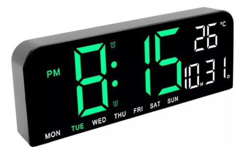 Reloj Rectangular Pantalla Led Fecha Temperatura