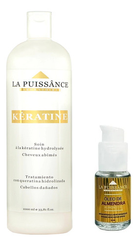 Tratamiento Keratina 1000 Ml La Puissance+ Oleo Almendras