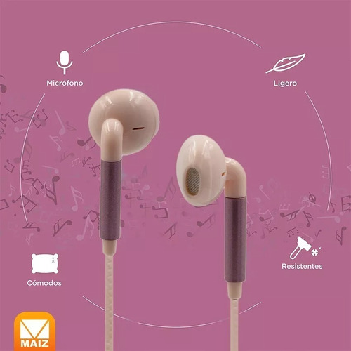 Audífonos Ergonómicos Manos Libres Alámbricos In-ear