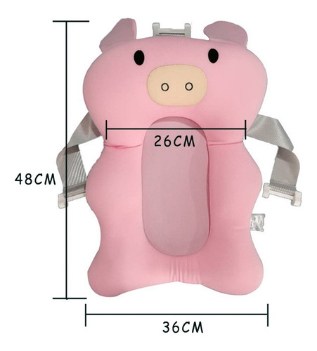 Colchon Flotador Para Bañito Baby Splash Premium Chanchito