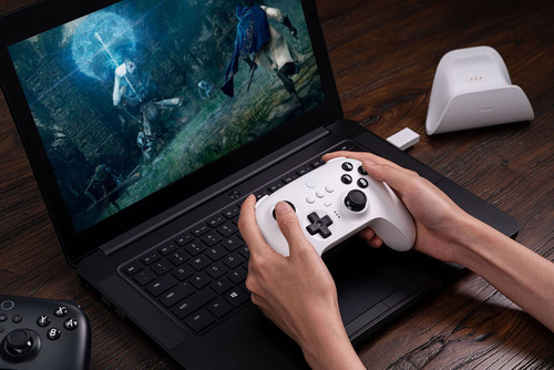 Controlador Bluetooth Ultimate De 8 Bits Con Base De Carga,
