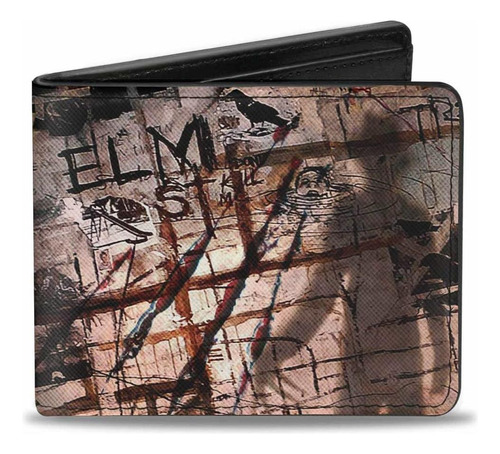 Cartera Plegable De Pu Con Hebilla Para Hombre, Elm Y Shadow