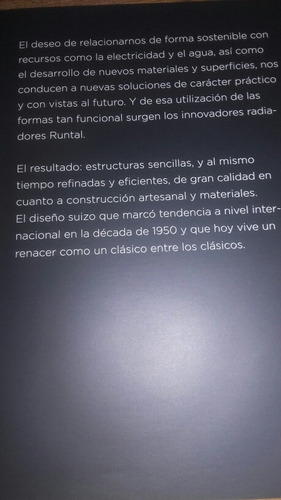 Diseño Interiores Runtal Design Studio Barcelona 2011 E10 (Usado)