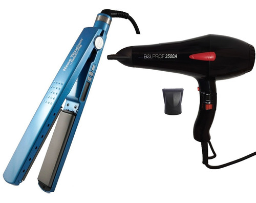 Planchita Babyliss Humedo Seco + Secador Profesional 1800w