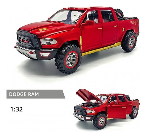 Se Abre La Camioneta Dodge Ram Trx De Hierro En Miniatura Po