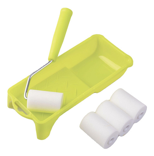 Kit De Rodillo De Pintura Compacto Para Cambios De 6 Juegos