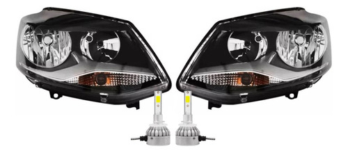 Juego Optica Vw Fox 2010 2011 2012 2013 2014 2015 + Cree Led