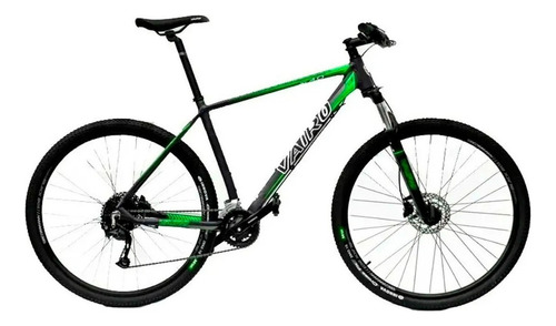 Mountain bike Vairo XR 4.0  2021 R29 L 18v frenos de disco hidráulico cambios Shimano color negro/verde  