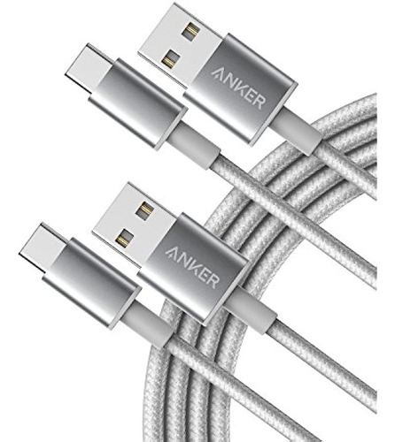 Cable Usb Tipo C, Anker [paquete De 2, 6 Pies] Cable Usb-c A