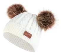 Comprar Bonito Gorro De Lana Doble Lana Para Bebés Y Niños Invierno