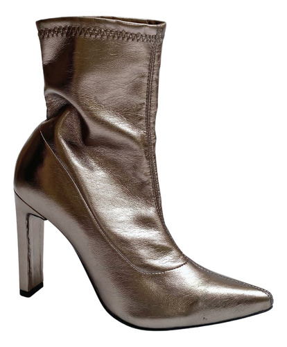 Botin Stretch Felipe Rentería Tacón 10cm Moda Mujer Vestir 