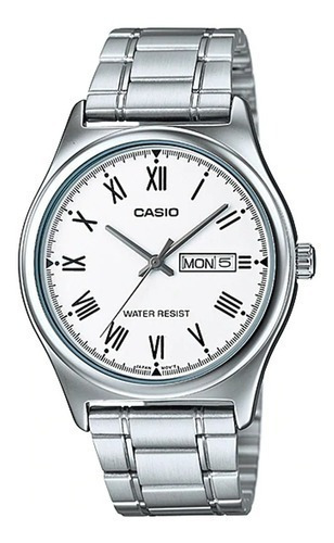 Reloj Casio Acero Calend Hombre Mtp-v006d- 7bu - Taggershop