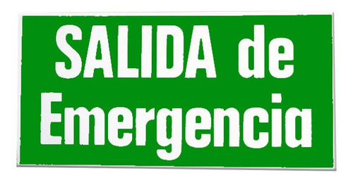 Señalización Salida De Emergencia Horizontal - S041