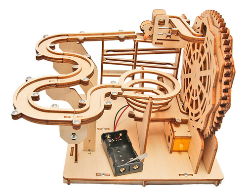 Diy Marble Run Eléctrico 3d Rompecabezas De Madera Juego De