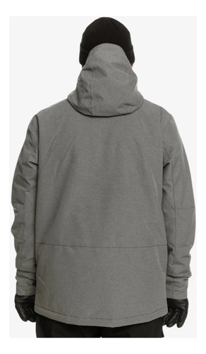 Campera Nieve Hombre Quiksilver Mission Gris Ski Snowboard M