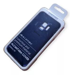 Funda Protector Samsung Galaxy S9 Alcántara Cover Azul