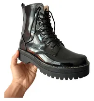Comprar Botines Mujer Botas Dama Charol Negro T35