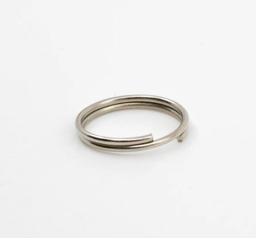Imagen 2 de 5 de Mosqueton Niquelado Simple + Argolla Sin Fin 20mm Pack 1000u