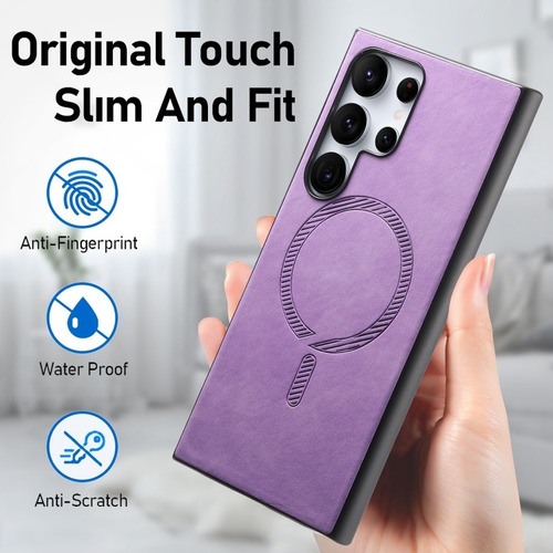 Funda Retro De Color Sólido Para Samsung, Cómoda Y Resistente
