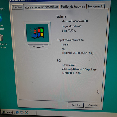 Pc Retro Coleccionista Hp Vectra Vl400 Sf Dr 10gb Ram 128mb (Usado)