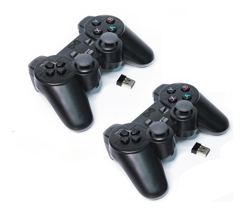 2x Joystick Inalámbrico Para Pc Usb Mac Ps3 Tvbox