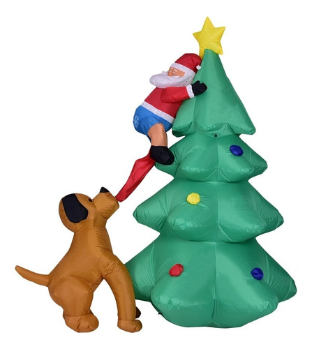 Arbol De Navidad Inflable 1.8m Con Luces Led