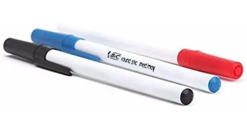 Bic Round Stic 1,0 Mm Med / Moy Bolígrafo 1 Caja 12 Pcs (paq