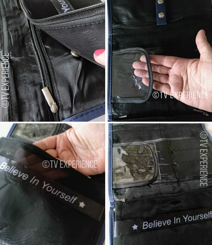 Imagen 6 de 10 de Organizador Viaje Neceser P/colgar Porta Cosméticos Bolsillo