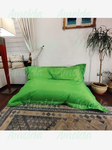 Imagen 3 de 10 de Pouf Cojin Gigante 140x180 Cms Solo Usamos Perlas!