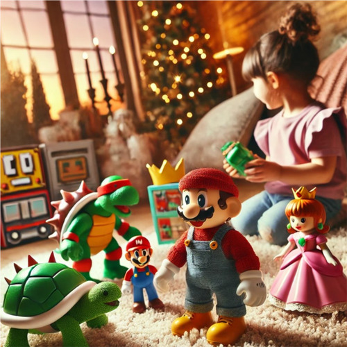 Super Mario Multipack Reino Champiñon Set De 3 Figuras