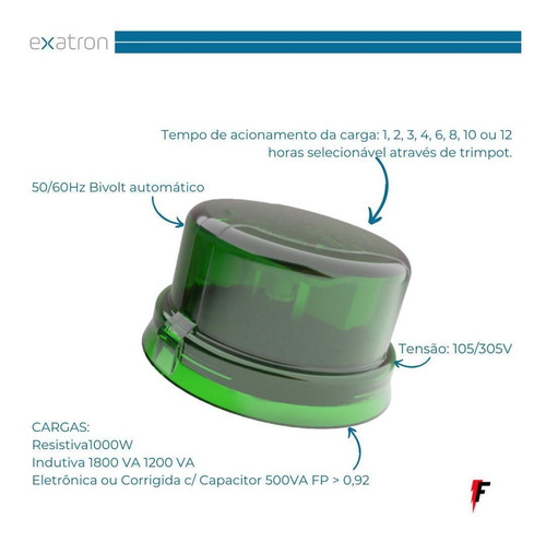 Imagem 2 de 2 de Kit 2 Rele Fototimer Exatron