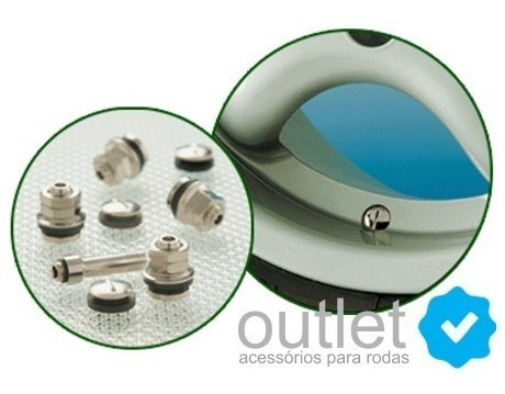 Imagem 2 de 2 de Kit Válvula Pró Flat Para Roda Esportiva Bico Do Pneu