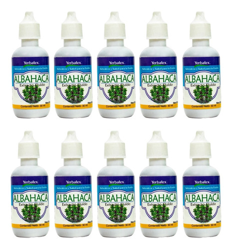10 Té De Albahacar En Gotas 30ml