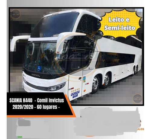 Comil Invictus Scania K-440 8x2 20/20 R$ 1.550.000